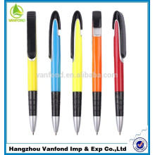 most popular fashion design pushing pen with logo and small MOQ